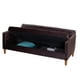 thumbnail image 3 of Futón Sofá Cama Genova Tela Velvet Chocolate, 3 of 8