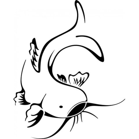 Rienda Libre Graphics - Decomural Plain Koi Carp Fish Fishing Ws-17665