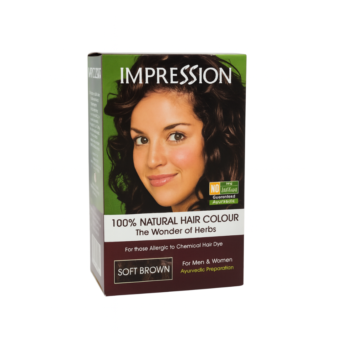 Impression Henna 100% Color Natural Castaño 3 Sachets De 50Gr
