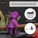 thumbnail image 4 of Soporte de cuchara OTOTO Funny Agatha Witch Silicone para estufa, 4 of 8