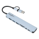 thumbnail image 1 of Hub adaptador USB tipo C 8 en 2 para Mac MacBook Windows #2, 1 of 3