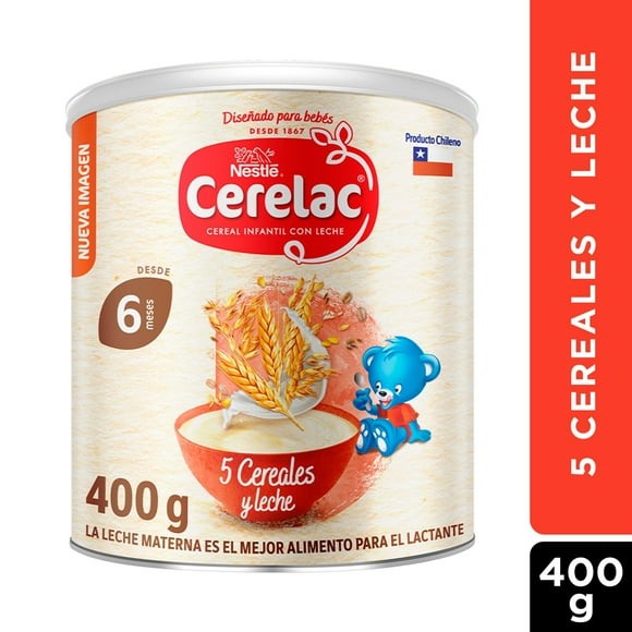 Cereal Infantil 5 Cereales y Leche, 400 g