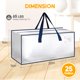 thumbnail image 2 of Bolsas de mudanza HealSmart extra grandes de 95 litros, paquete de 6 con cremalleras transparentes, 2 of 7
