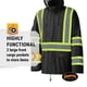 thumbnail image 5 of Traje impermeable Pioneer Hi Vis, ligero e impermeable, de seguridad, 5 of 9