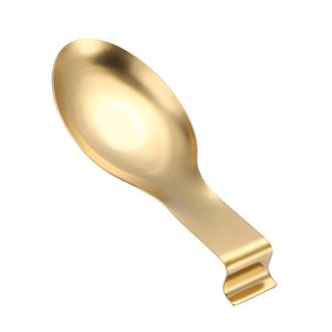 Magideal - Bandeja Porta Cucharas Fácil De Usar Gadget De Cocina Accesorios De Decoración Vajilla Cuchara Estante Cuchara Resto Para Estación De Café Bar Estufa Oro