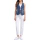 thumbnail image 2 of INSPIRE CHIC Chaleco de Mezclilla para Mujer con Botones, Sin Mangas, Chaqueta de Jean Azul Pálido XS, 2 of 6