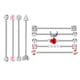 thumbnail image 3 of Joyería Piercing Del Cuerpo De Barra Industrial Del Acero Inoxidable Quirúrgico 9pcs, 3 of 3