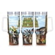 thumbnail image 1 of ¡Viva el Rey Julien! Vaso aislado de acero inoxidable con asa, diseño temático, regalo para familia, amigos y fans; incluye pajita y encaja en el portavasos estándar, 40 oz, 1 of 6