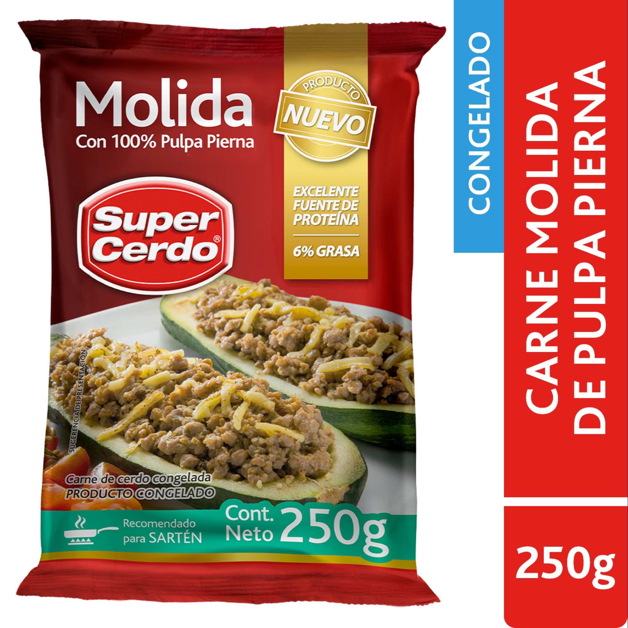 Carne Molida De Cerdo Congelada 250 g Super Cerdo