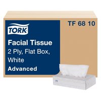 Caja Plana Avanzada Para Pañuelos Faciales Tork, Color Blanco, 2 Capas, 3000 Hojas