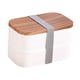 thumbnail image 1 of Contenedor De Almuerzo Para Microondas, Caja Bento Reutilizable Ligera Para Cenar Fuera En Casa, Color Blanco, 1 of 3