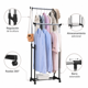 thumbnail image 4 of Perchero Organizador Doble De Ropa Con Ruedas Ajustable Negro, 4 of 6