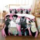 thumbnail image 1 of Anime Creepypasta Cafe Bedding Set,Duvet Cover Bed Set Quilt Cover Pillowcase, Boys Girls Adults Bed Sheets, 1 of 5