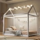 thumbnail image 1 of Cama de casa de madera tamaño doble, 1 of 6