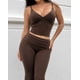 thumbnail image 3 of Set Deportivo Mujer Crop Top Escote V Y Calza Acampanada Foldover, 3 of 3