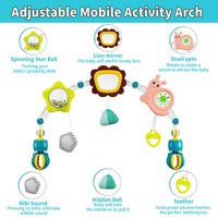 Genérico - Juguete Sonajero Arco Coche Cuna Ajustable Bebes Lau