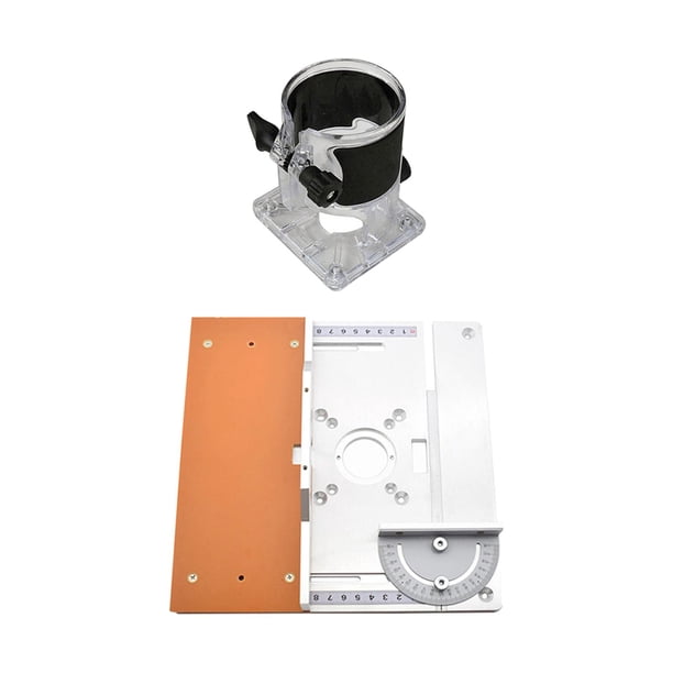 Placa de inserción de mesa de enrutador de aluminio, plantillas de enrutador de guía de calibre, tablero abatible, soportes deslizantes convenientes Estilo A