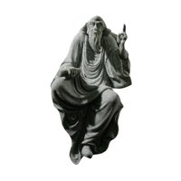 Magideal - Estatuilla De Personajes Chinos Antiguos, Estatua, Adornos, Simulación De Feng Shui, Obra De Arte Para Acuario, Decoración De Bonsái, Decoración Diy Preguntas De Laozi