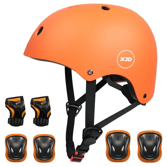 Set Protective Gear Casco De Bicicleta Para Niños De 3 A 14 Años