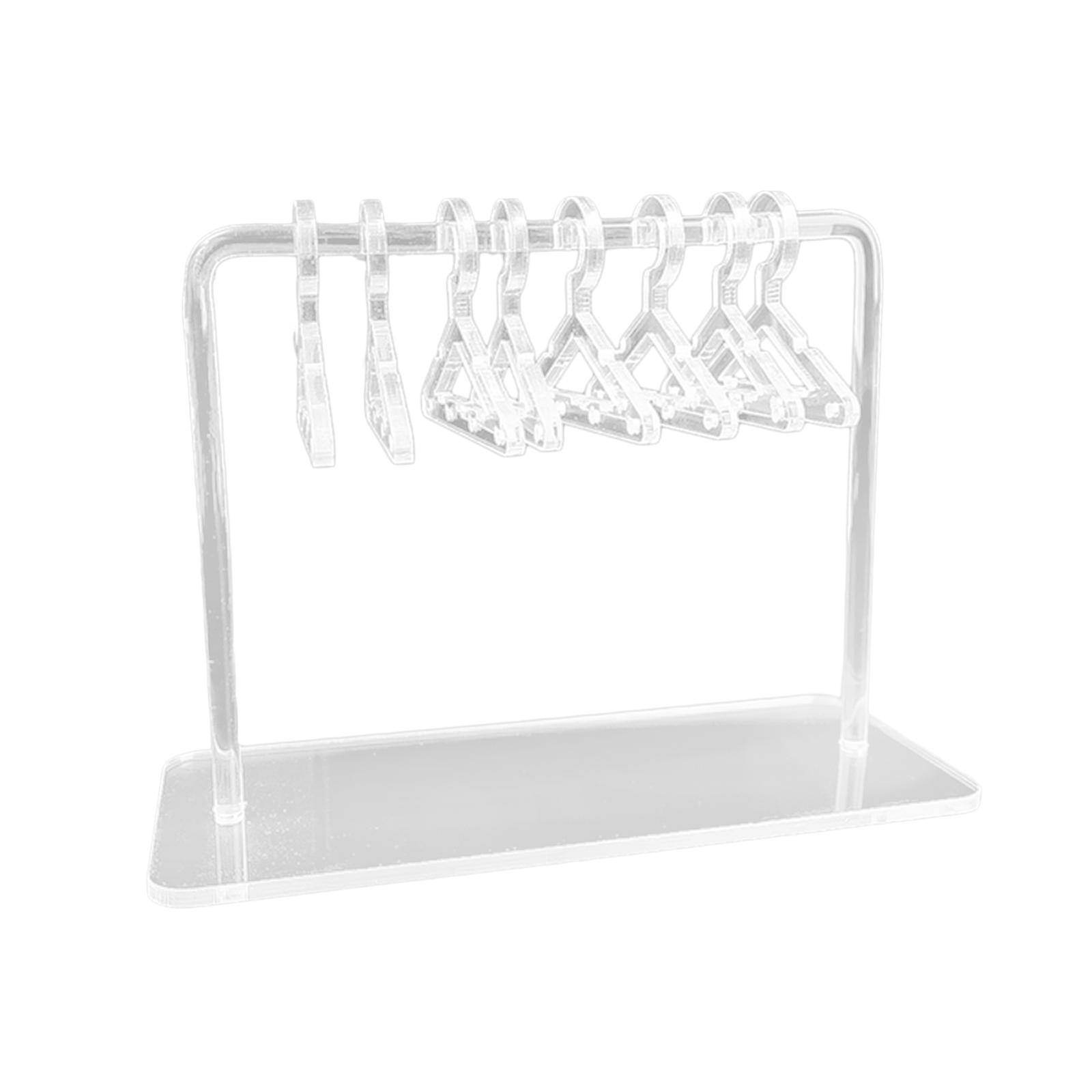 Magideal - Percha Para Pendientes Soporte Para Pendientes Decoración De Mesa Acrílico Único Organizador De Pendientes Lindo Para Tocador Armario Armario Encimera Claro