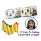 thumbnail image 2 of Crayones de pintura facial Dress Up America con libro de arte de 12 colores, 2 of 7