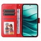 thumbnail image 4 of Funda tipo cartera FOXDOCK para Vivo Y29 4G , diseño girasol en relieve, cuero PU, cierre magnético, soporte y tarjetero, 4 of 5