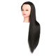thumbnail image 3 of Cabeza De Entrenamiento De Cabello Pelo Largo Para Estudiantes De Escuela De Cosmetología DIY Barbería Negro Con Maquillaje, 3 of 5