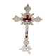thumbnail image 1 of Crucifijo De Pie 10 Pulgadas Cruz De Mesa De Metal Para Mesa Capilla Decoración Del Hogar Plata, 1 of 5