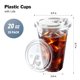 thumbnail image 2 of Vaso desechable Kitchen Freshness 591 ml Pack de 25 con tapas, 2 of 8