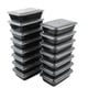 thumbnail image 2 of Contenedor Meal Prep 1L Plástico 15 Piezas Negro, 1 Un, 2 of 4