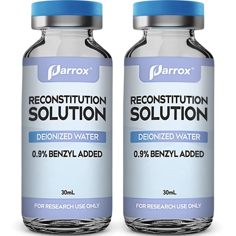 Solución De Reconstitución Parrox, Frascos De Vidrio Premium De 30 Ml X 2 Pulgadas