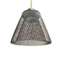 Magideal - Lámpara Colgante De Metal, Protector De Bombilla, Pantalla Hueca Retro, Cubierta De Luz Para Sala De Estar, Hotel, Casa De Té, Decoración De Cabecera Trapezoide Negro