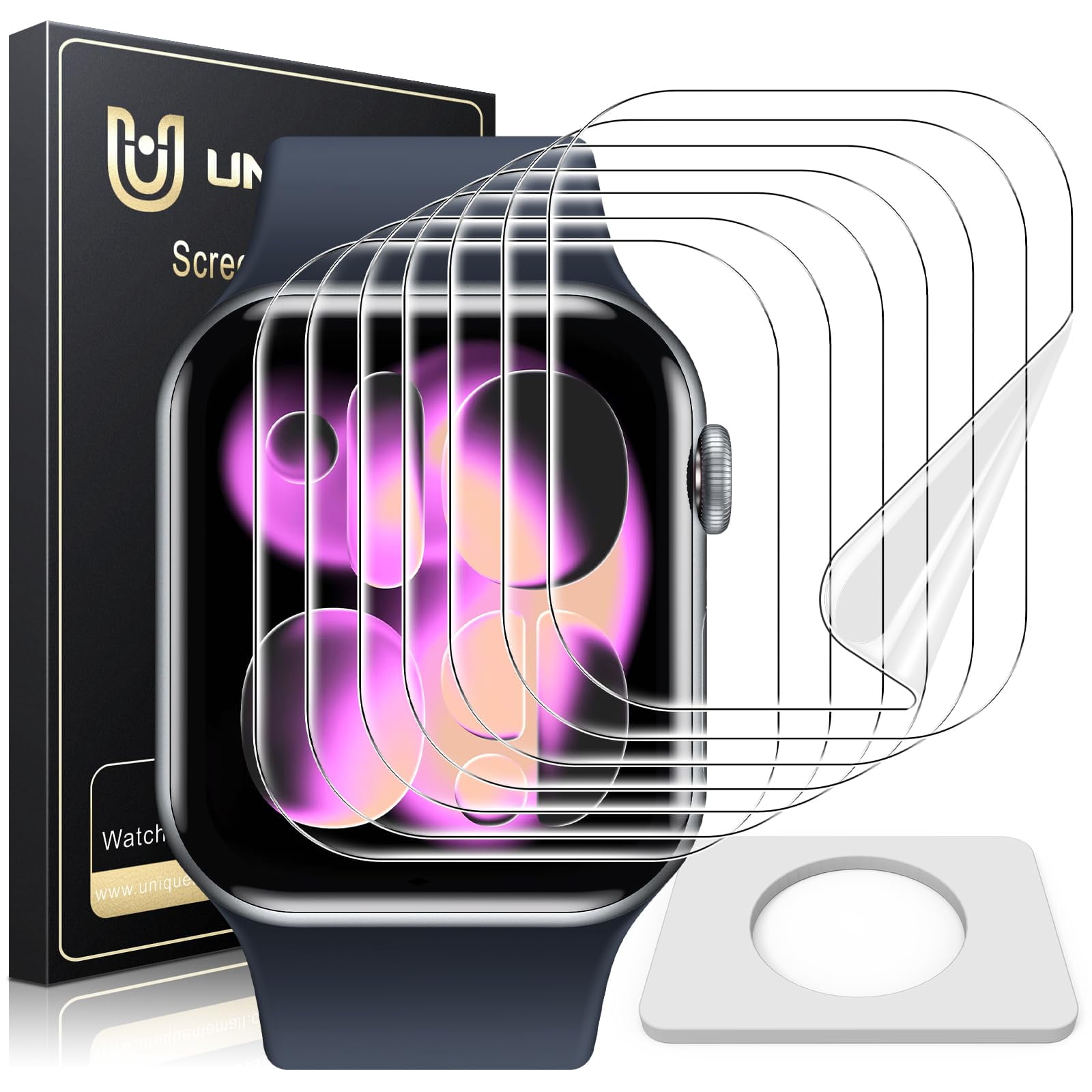 Protector De Pantalla Uniqueme Para Apple Watch Series 11/10 De 42 Mm, Tpu