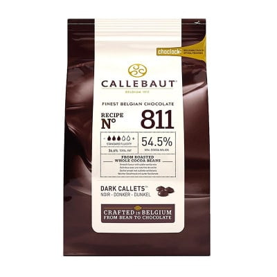 Chocolate Belga Semi Amargo Callebaut Callets 54,5% 1Kg Sin Gluten