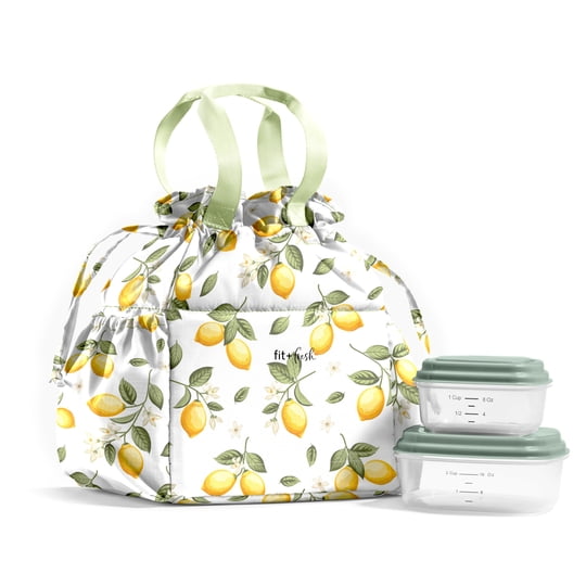 Bolsa De Almuerzo Fit & Fresh 25x16x28 Cm Aislada Con Recipientes