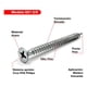 thumbnail image 2 of 20 Cajas Tornillo Volcani Wisefix P/fina Zinc 6x1 5/8 10000u, 2 of 6