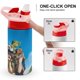thumbnail image 4 of Vecinos InvasoresBotella de Agua con Tapa Pop Top de Un Toque, Acero Inoxidable, a Prueba de Fugas, para Deportes, Botella Infantil rosa 12 oz, 4 of 6