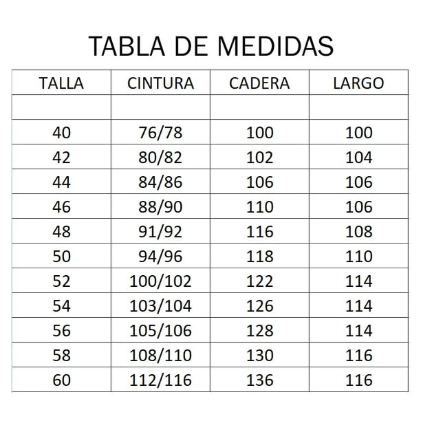 Equivalencia La Talla S Que Numero Es En Pantalon Tallas De