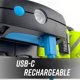 thumbnail image 5 of Lámpara de pecho noxgear Tracer, 500 lúmenes, recargable con USB-C, 5 of 9