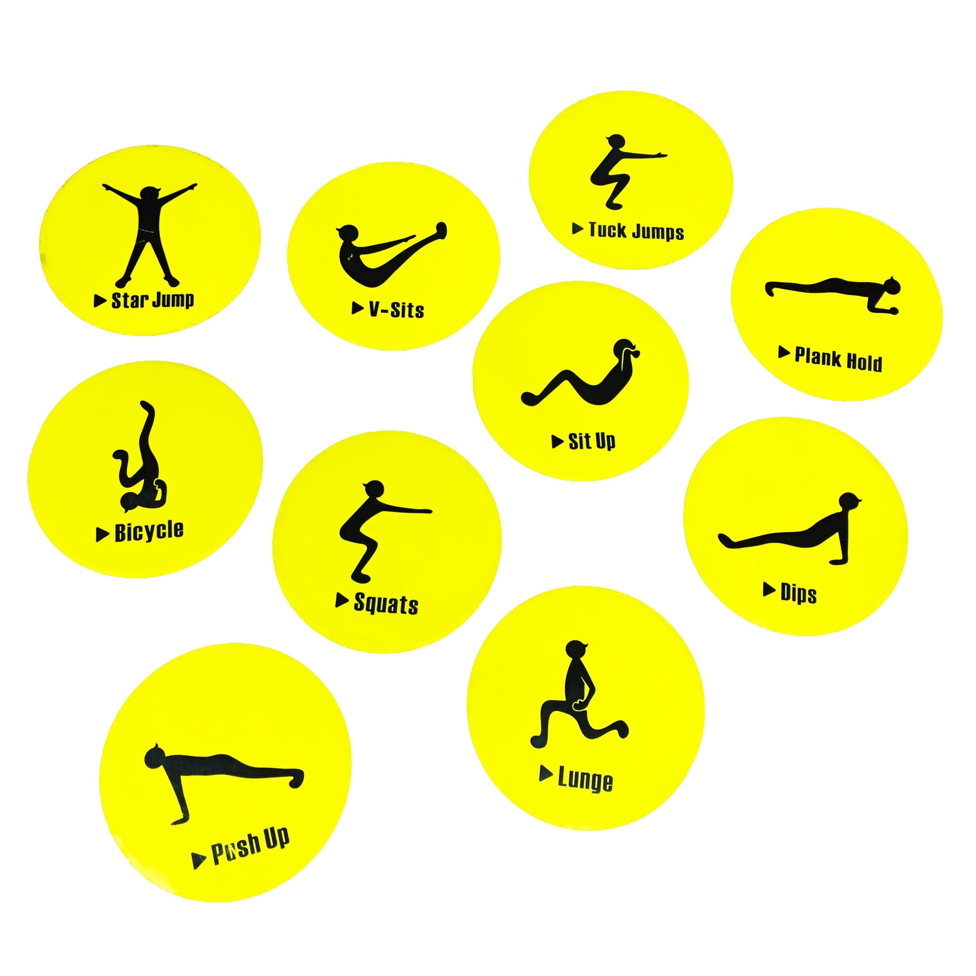 Marcadores Para Estaciones De Ejercicio Soccer Innovations, Juego De 10