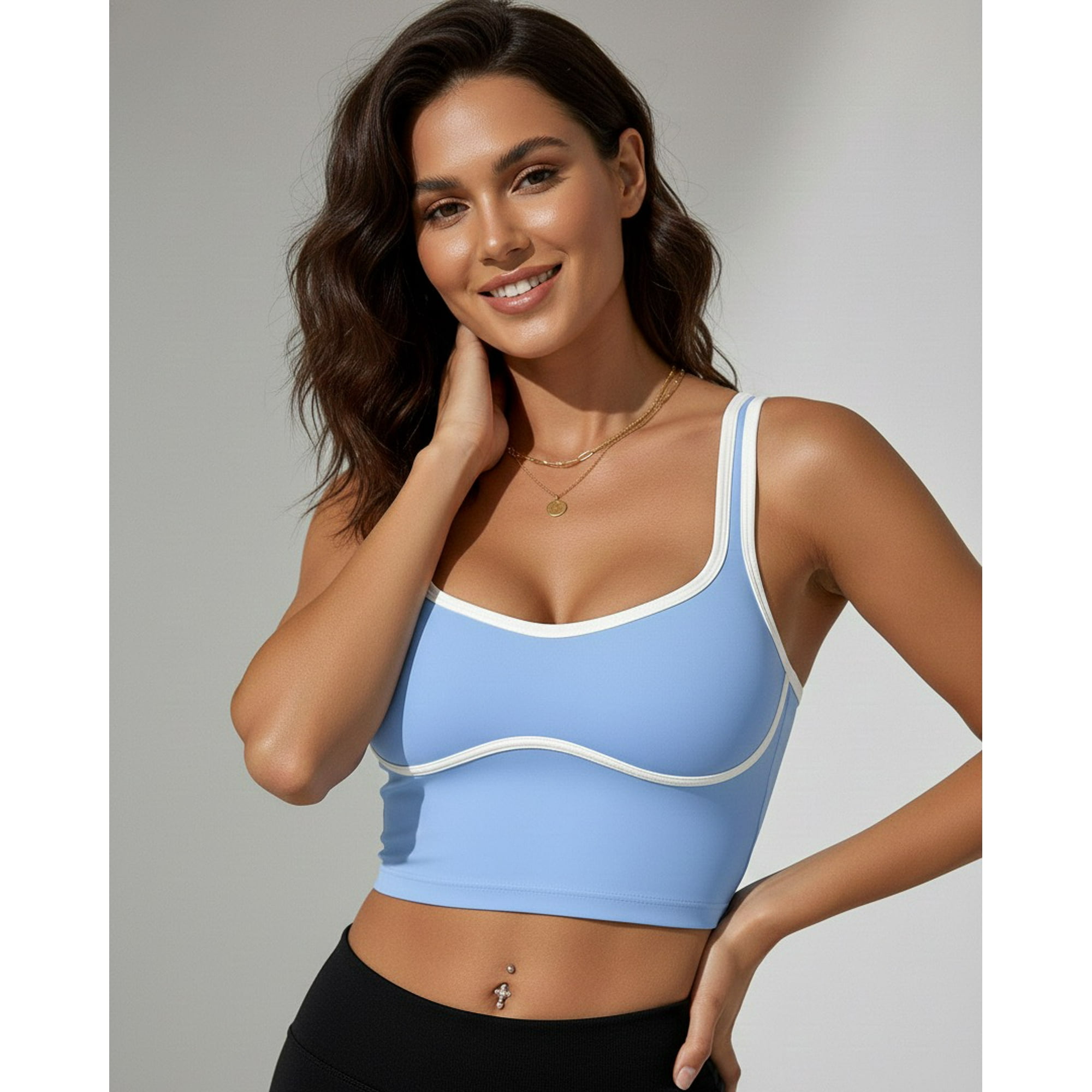 Flix Spa - Sujetador Deportivo Mujer Moderno Soporte Medio