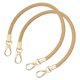 thumbnail image 1 of Correa de Bolso de Cuero Uxcell, 2 Paquetes de 50cm Correa de Reemplazo de Bolso Trenzada de Cuero PU (Correa Albaricoque + Cierre Dorado), 1 of 6