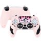 thumbnail image 1 of Set de piel para controlador compatible con PS5, funda de silicona antideslizante, incluye 2 tapas para joysticks y 1 adhesivo, 1 of 6
