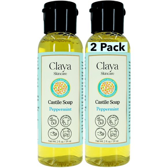 Jabón de Castilla Claya 59 ml Menta – Pack de 2