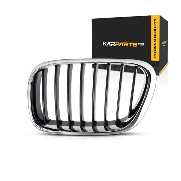 Parrilla KarParts360 BMW X5 2000-2003 Lado del Conductor Cromada