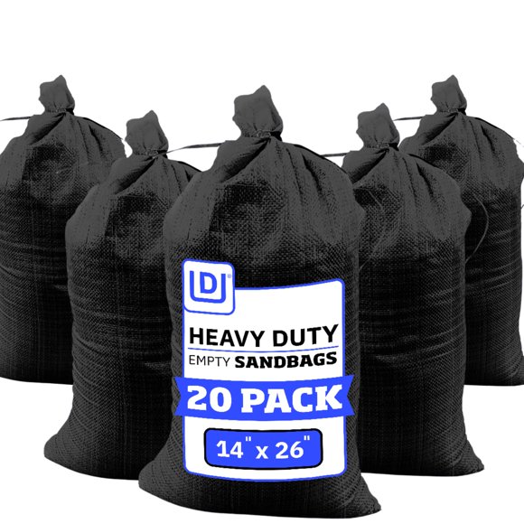 Sacos de arena DURASACK de polipropileno tejido de alta resistencia, 50 kg x 20