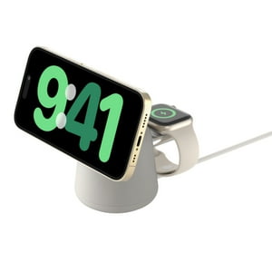Belkin - Base De Carga 2 En 1 Inalambrica Qi2 Blanca
