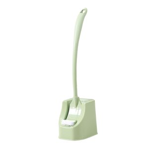 Magideal - Escobilla De Baño Con Soporte, Escobilla De Baño, Fregadora De Inodoro, Cepillo De Limpieza, Cabezal De Cepillo De Doble Cara Para Inodoro Doméstico Verde
