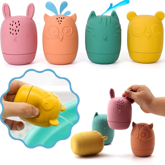Bath Toys Bumble Bear de silicona sin moho, más de 6 m, con bolsa de almacenamiento