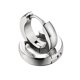 thumbnail image 2 of 316L Acero Inoxidable Hombres Mujeres Pendientes De Aro Huggie Clip De Oreja Piercing Plata, 2 of 3